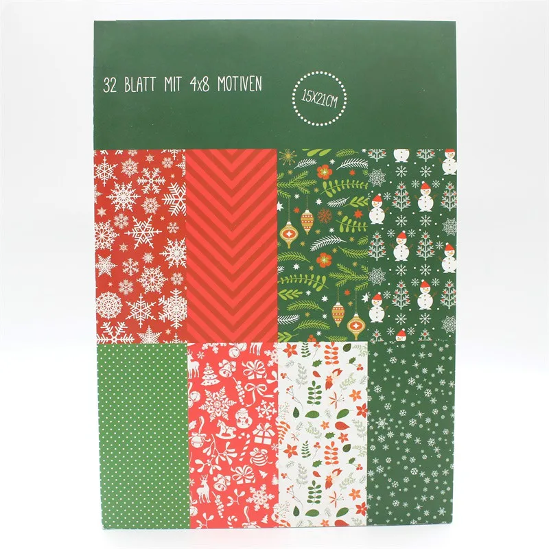 ZFPARTY 32sheets Christmas Single-side Printed creative Dots/ Art Paper Handmade Scrapbooking Kit Set Books
ZFPARTY 32sheets Christmas Single-side Printed creative Dots/ Art Paper Handmade Scrapbooking Kit Set Books
