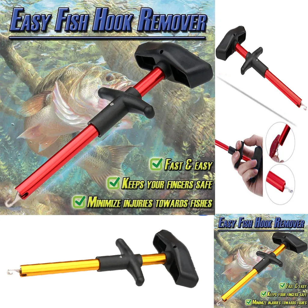 

Portable Aluminum Tube Easy Fish Hook Remover New Fishing Tool Minimizing The Injuries Tools Tackle Fishing Accessories