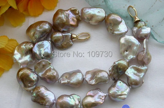 Jewelr 003426 Lustre Perfect 18" 22mm LAVENDER baroque keshi reborn PEARL NECKLACE
Jewelr 003426 Lustre Perfect 18" 22mm LAVENDER baroque keshi reborn PEARL NECKLACE
