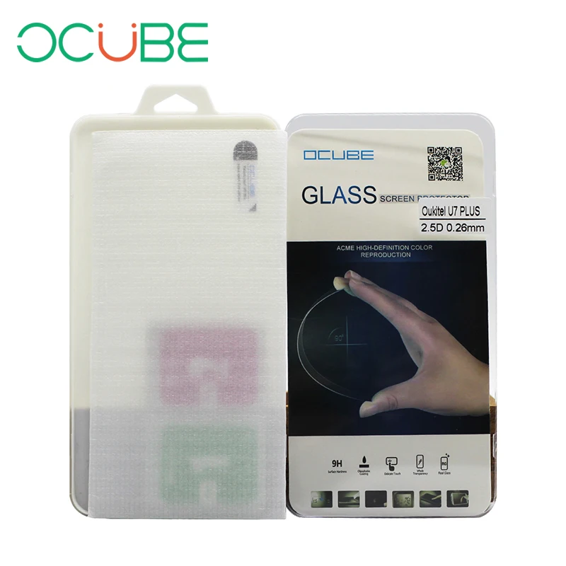 

ocube OUKITEL U7 Plus glass tempered Film Screen Protector 9H Explosion Proof Scren For OUKITEL U7 Plus 5.5" Mobile Phone