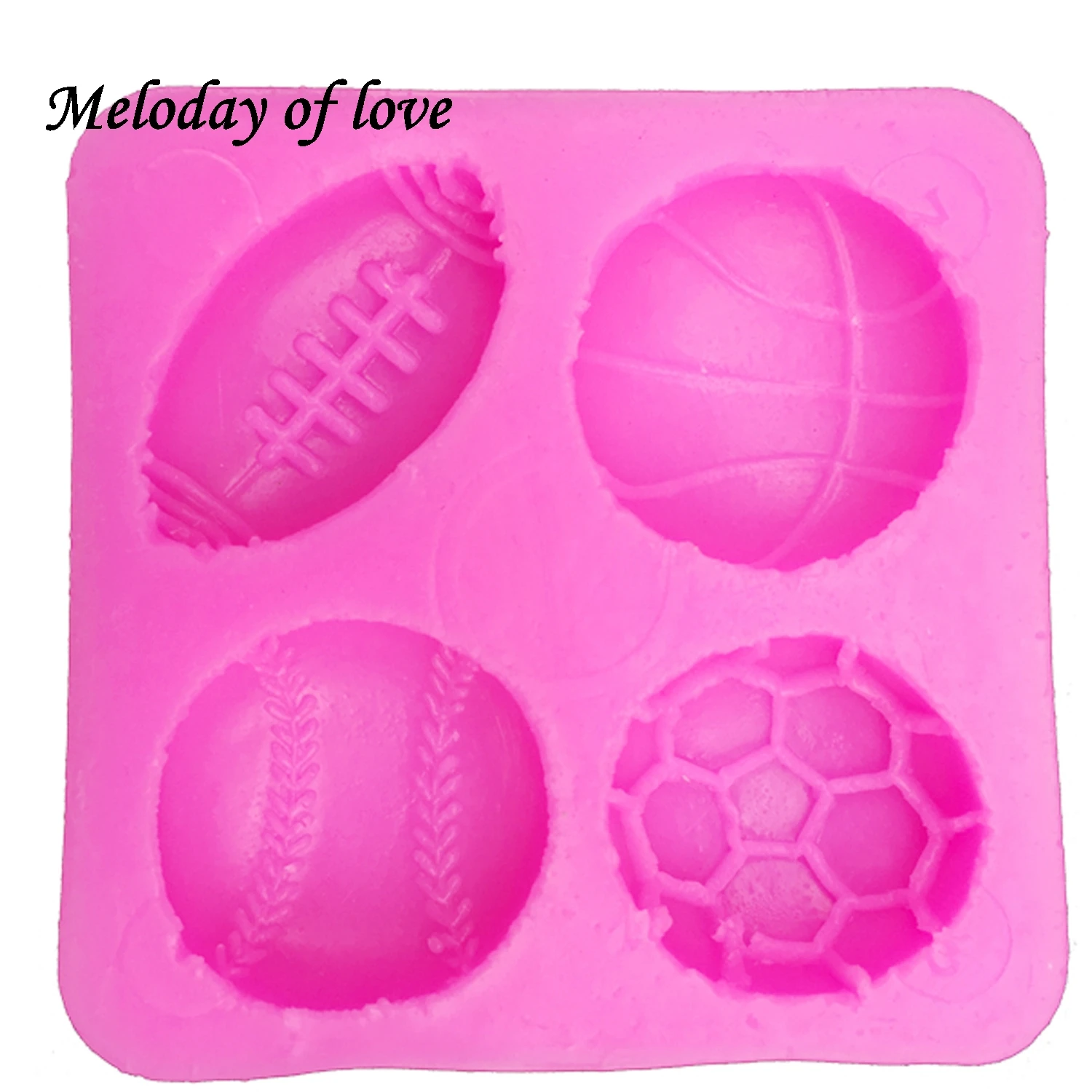 Description Picture 5 of itemBall football baseball soap mould cake decorating tools DIY baking fondant silicone mold Dessert Decorators T0149