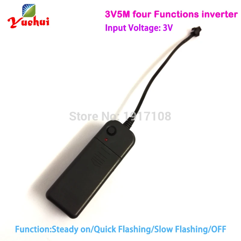 3V 2-AA battery EL inverter Four Functions EL Driver Flashing EL converter for 1-5m EL wire and EL strip Party decoration
3V 2-AA battery EL inverter Four Functions EL Driver Flashing EL converter for 1-5m EL wire and EL strip Party decoration