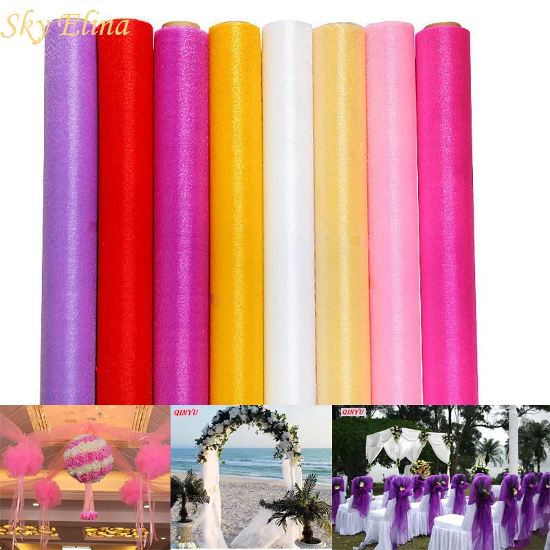 48cm * 5meters Tulle Roll Crystal Fabric Organza Tulle Roll Spool Wedding Decoration Party Birthday Kids Baby Shower 6ZSH015
48cm * 5meters Tulle Roll Crystal Fabric Organza Tulle Roll Spool Wedding Decoration Party Birthday Kids Baby Shower 6ZSH015