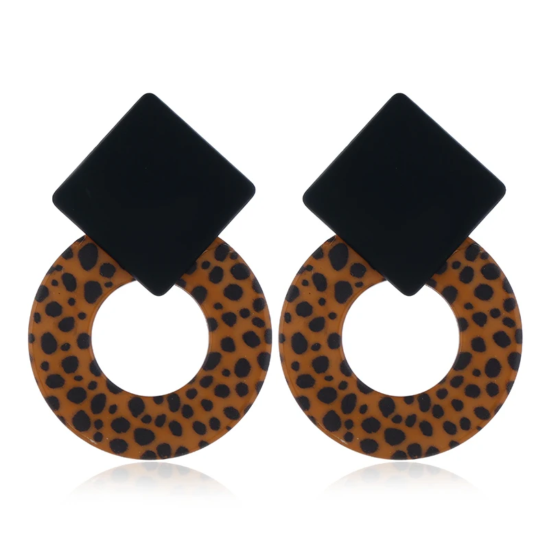 New Square Round Geometric Acrylic Leopard Dangle Big Earrings For Women Trend Jewelry Party Easter Gifts Oorbellen AE765
New Square Round Geometric Acrylic Leopard Dangle Big Earrings For Women Trend Jewelry Party Easter Gifts Oorbellen AE765