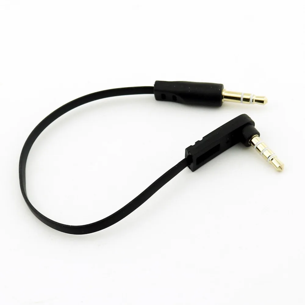 1x 3.5mm 3pole Male to 3.5mm 1/8" 4pole Male Stereo Right Angled Audio Flat Wire Cable for PC iPod MP3 Black 15cm
1x 3.5mm 3pole Male to 3.5mm 1/8" 4pole Male Stereo Right Angled Audio Flat Wire Cable for PC iPod MP3 Black 15cm