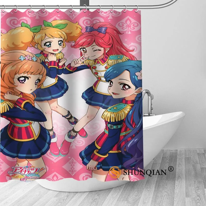 High Quality Custom Aikatsu! Shower Curtain Polyester Fabric Bath Curtain Hooks Mildew Resistant 1PC Custom
High Quality Custom Aikatsu! Shower Curtain Polyester Fabric Bath Curtain Hooks Mildew Resistant 1PC Custom
