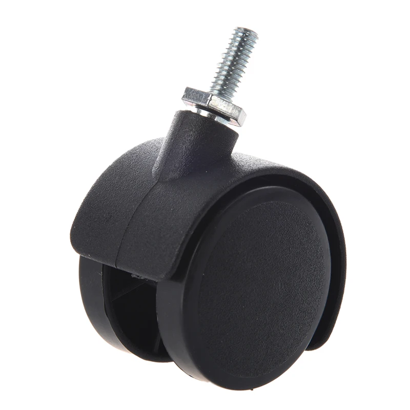 6mm Threaded Stem 40mm Dual Wheel Rotatable Caster Black Used widely for the furniture, hand trolley, shopping cart, appliances
6mm Threaded Stem 40mm Dual Wheel Rotatable Caster Black Used widely for the furniture, hand trolley, shopping cart, appliances