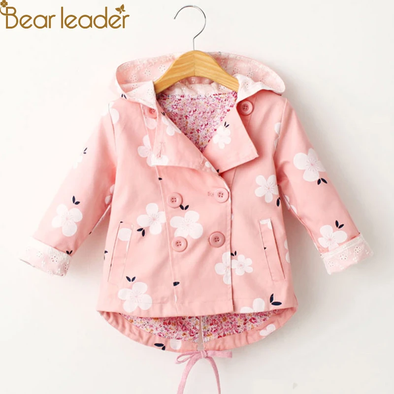 Bear Leader Girls Coats 2019 New Antumn Fashion Floral Print Hooded Coats Full Sleeves Double-Breasted Kids Coats For 2T-6T
Bear Leader Girls Coats 2019 New Antumn Fashion Floral Print Hooded Coats Full Sleeves Double-Breasted Kids Coats For 2T-6T