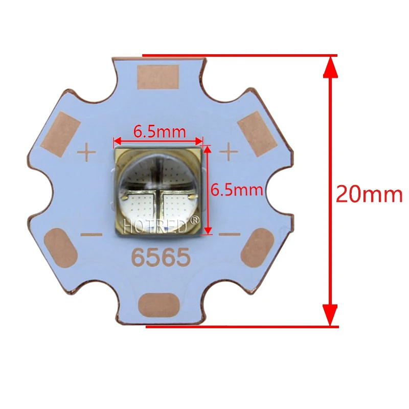 Вертикальный Светодиодный УФ светильник LG6565 10 Вт 12 с чипом из кварцевого стекла