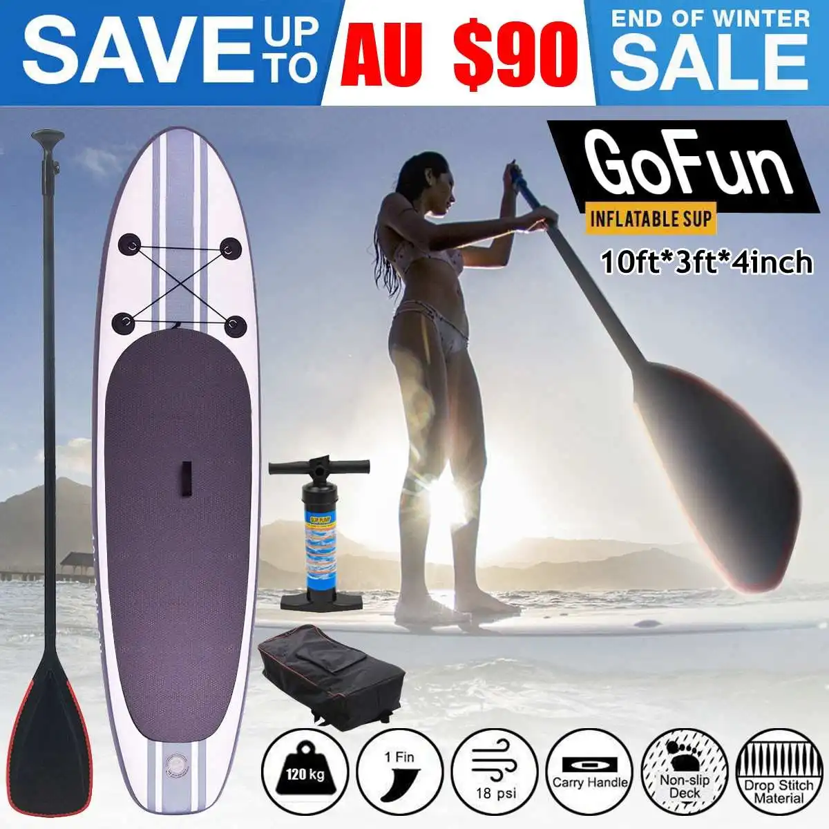 2019 300 x 80 x 10cm Inflatable Surfboard Surfboard Stand Up Paddle Surfing Board Water Sport Sup Board Pump Safety Rope
2019 300 x 80 x 10cm Inflatable Surfboard Surfboard Stand Up Paddle Surfing Board Water Sport Sup Board Pump Safety Rope