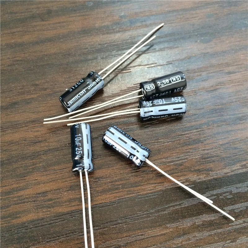 20pcs 10uF 25V JAMICON SK Series 5x11mm High Quality 25V10uF Aluminum Electrolytic capacitor
20pcs 10uF 25V JAMICON SK Series 5x11mm High Quality 25V10uF Aluminum Electrolytic capacitor
