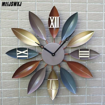 Meijswxj Large Wall Clock Leaf Style 3D Clock Modern Design Living Room Decor Iron Quartz Leaves Clock Colorful Home Decor
Meijswxj Large Wall Clock Leaf Style 3D Clock Modern Design Living Room Decor Iron Quartz Leaves Clock Colorful Home Decor