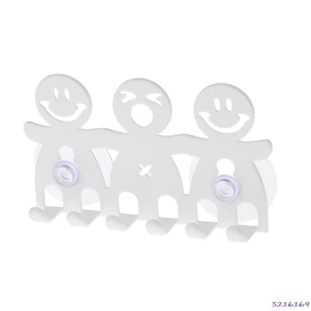 Toothbrush Holder Wall Mounted Suction Cup 5 Position Cute Cartoon Smile Bathroom Sets
Toothbrush Holder Wall Mounted Suction Cup 5 Position Cute Cartoon Smile Bathroom Sets