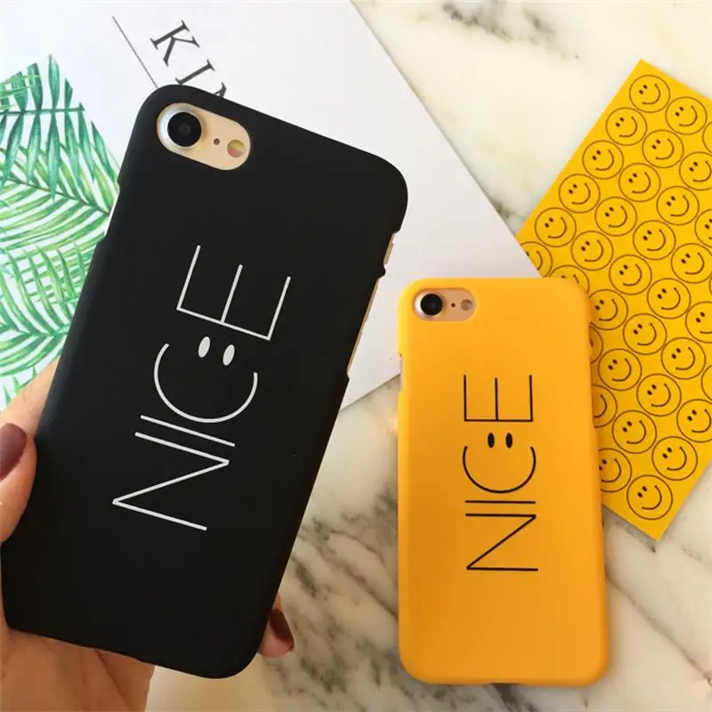 Cases for iPhone X XS XR Max Ultra Thin Smile English Word Pattern Phone Covers for iPhone 6 6s 7 8 Plus Matte Slim Hard Shell
Cases for iPhone X XS XR Max Ultra Thin Smile English Word Pattern Phone Covers for iPhone 6 6s 7 8 Plus Matte Slim Hard Shell