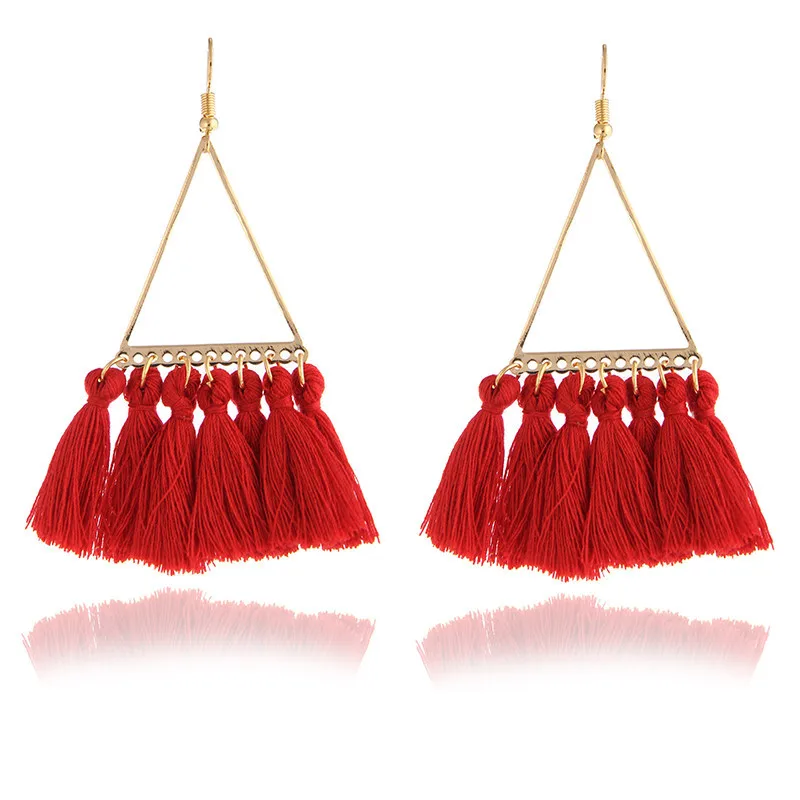 Ethnic Handmade Bohemian Style Earrings Tassel Long Earrings Fringed Colorful Drop Earrings For Women Fashion Wedding Jewelry
Ethnic Handmade Bohemian Style Earrings Tassel Long Earrings Fringed Colorful Drop Earrings For Women Fashion Wedding Jewelry