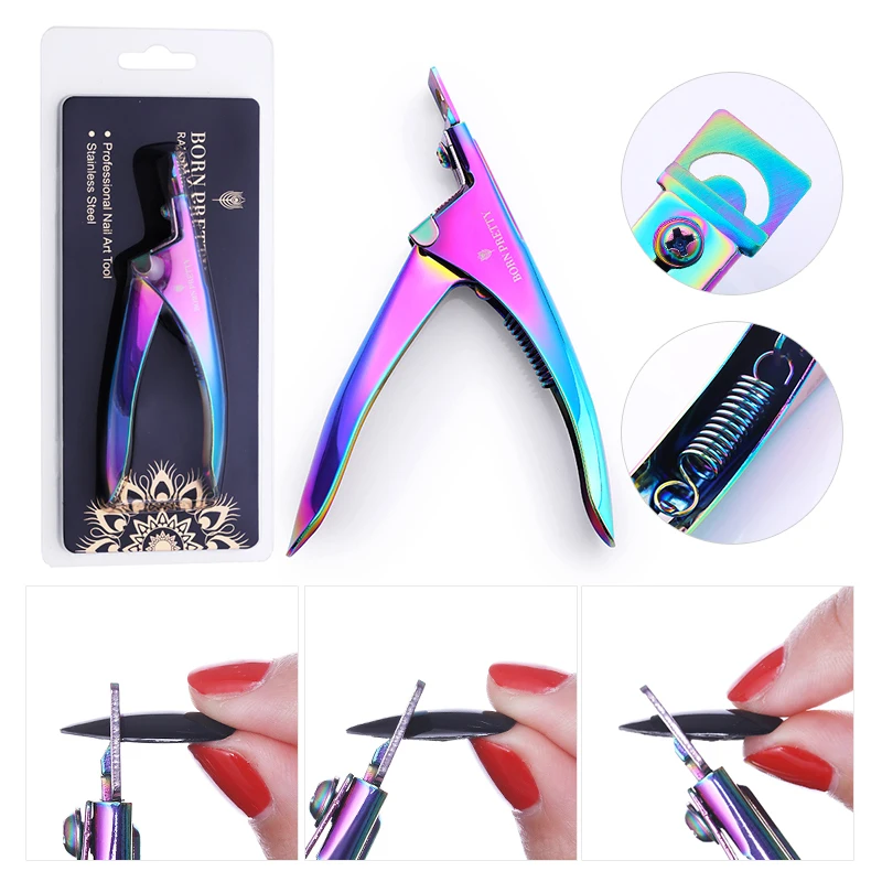 BORN PRETTY Cuticle Nipper False Nail Tips Clipper Round Edge Cutter Trimmer Rainbow Stainless Steel Nail Art Tools
BORN PRETTY Cuticle Nipper False Nail Tips Clipper Round Edge Cutter Trimmer Rainbow Stainless Steel Nail Art Tools