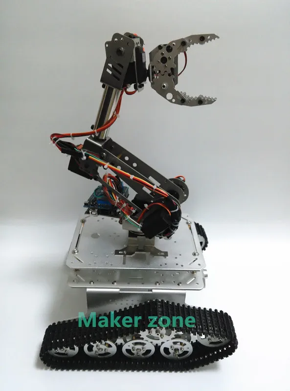 T300-M Серебряная версия с двойной платой 7 dof robot arm интеллектуальное шасси из