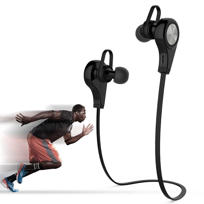 

Sports Headphone Ear Hook Sweatproof V4.1 Bluetooth Headset Stereo Earbud Handsfree With Mic Inear Earphone For Samsung IPhone