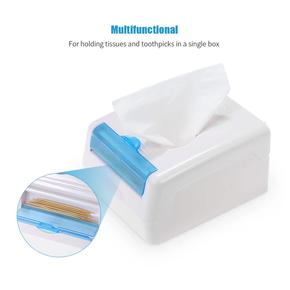 2 in 1 Tissue Box Toothpick Box Toilet Paper Holder Kitchen Wall Mounted Storage Box Bathroom Napkin Dispenser Organizer
2 in 1 Tissue Box Toothpick Box Toilet Paper Holder Kitchen Wall Mounted Storage Box Bathroom Napkin Dispenser Organizer
