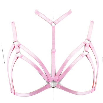 Body Harness Cage Bralette Bondage Chest Bra Pink Strappy Garter Belt Gothic Sexy Tops Plus Size for Women Bar Party Dance Wear
Body Harness Cage Bralette Bondage Chest Bra Pink Strappy Garter Belt Gothic Sexy Tops Plus Size for Women Bar Party Dance Wear