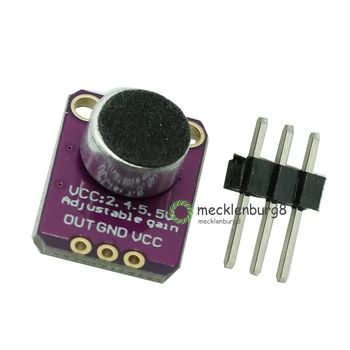 GY-MAX4466 MAX4466 Electret Microphone Amplifier Module Adjustable Gain OUT GND VCC Amplifier Board 2.4-5V DC For Arduino
GY-MAX4466 MAX4466 Electret Microphone Amplifier Module Adjustable Gain OUT GND VCC Amplifier Board 2.4-5V DC For Arduino