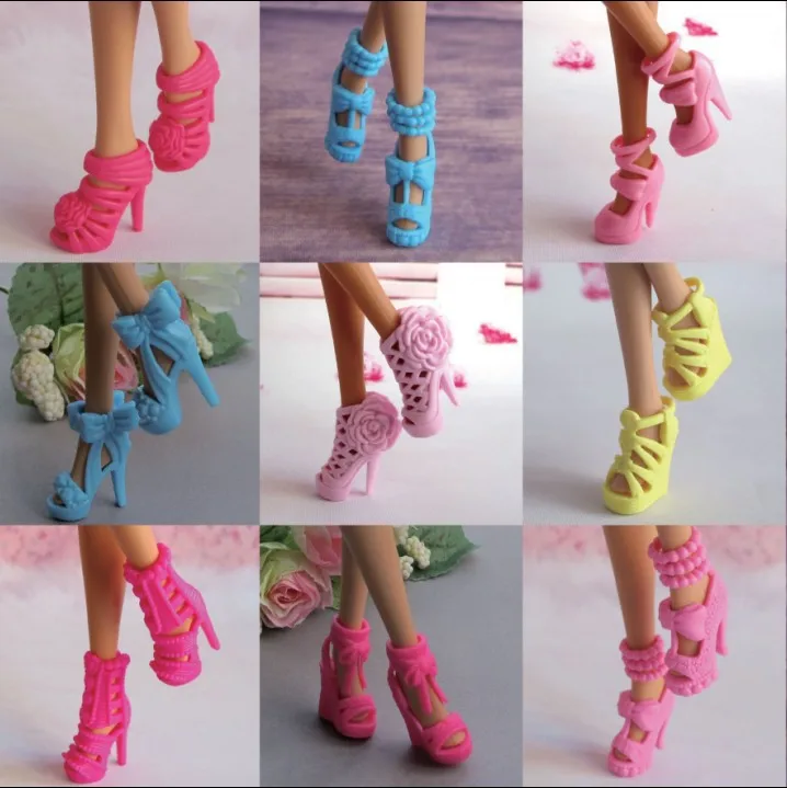 10 pairs Colorful Assorted shoes for Barbie Doll with Different styles Fashion handmade shoes
10 pairs Colorful Assorted shoes for Barbie Doll with Different styles Fashion handmade shoes