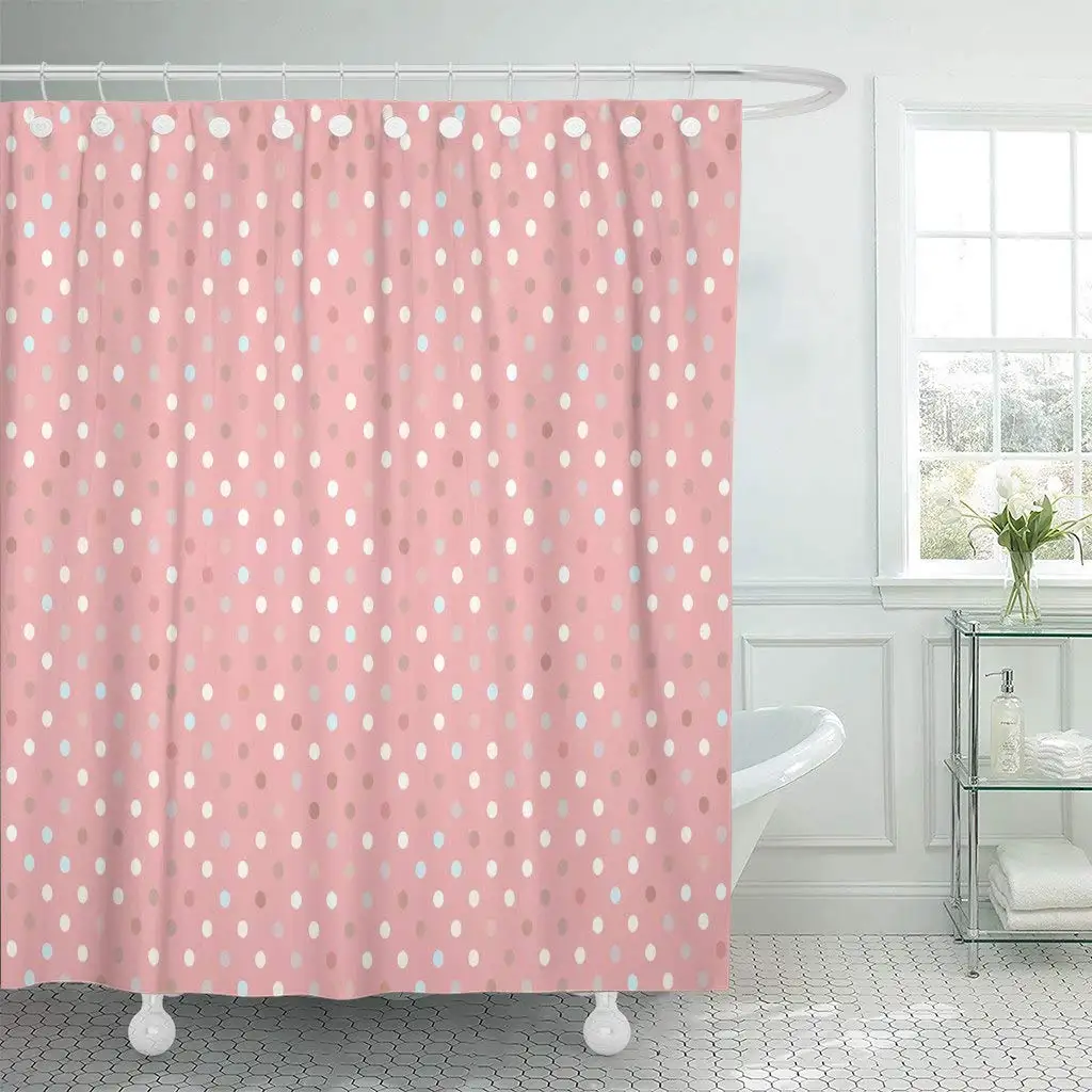 Shower Curtain with Hooks Pink Abstract Trendy Pattern Polka Dot Trend Pastel Baby Border Bright Circle Color Bathroom Decor
Shower Curtain with Hooks Pink Abstract Trendy Pattern Polka Dot Trend Pastel Baby Border Bright Circle Color Bathroom Decor