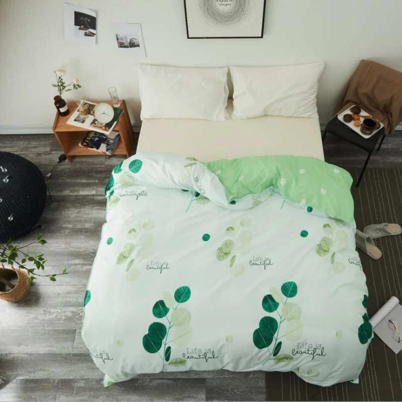 Spring Green leaves Printed Duvet Cover 100%Cotton Quilt Cover 150*200cm,180*220cm,200*230cm,220*240cm for Adult&kids BT-01
Spring Green leaves Printed Duvet Cover 100%Cotton Quilt Cover 150*200cm,180*220cm,200*230cm,220*240cm for Adult&kids BT-01