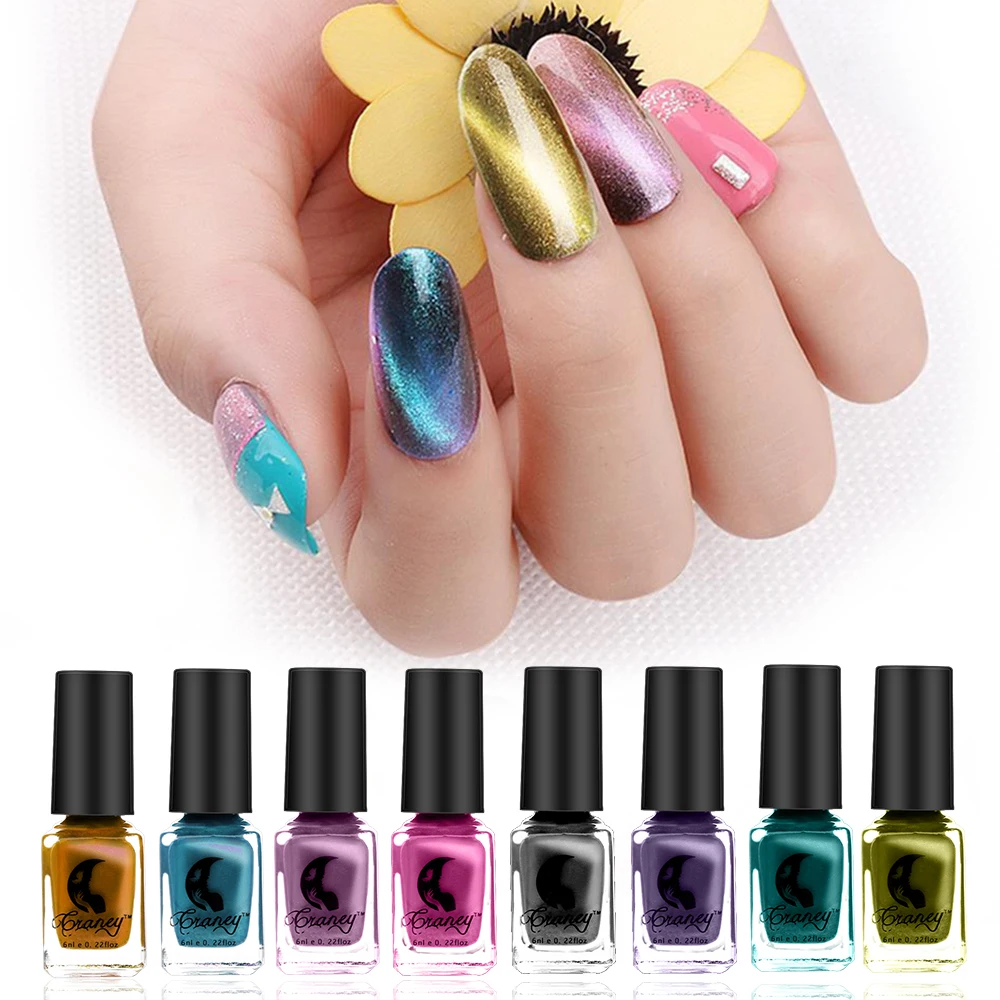 Mirror Effect Metallic Nail Polish Metal Color Varnish Purple Rose Gold Silver Chrome 6ml Nail Art Lacquer Painting DIY Manicure
Mirror Effect Metallic Nail Polish Metal Color Varnish Purple Rose Gold Silver Chrome 6ml Nail Art Lacquer Painting DIY Manicure