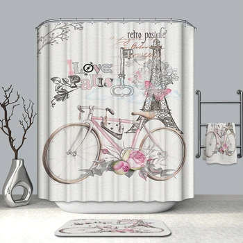 180cm*180cm Korean style Polyester Fabric Shower Curtain for Bathroom Cartoon Bicycle 3d Pattern Thicken Waterproof Bath Curtain
180cm*180cm Korean style Polyester Fabric Shower Curtain for Bathroom Cartoon Bicycle 3d Pattern Thicken Waterproof Bath Curtain