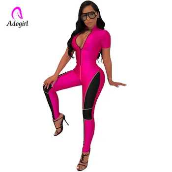 Fitness Skinny Jumpsuit Sexy Sport Bodycon Jumpsuit Women Casual Long Sleeve Zipper Front Female Jumpsuit Tracksuit Rompers 2019
Fitness Skinny Jumpsuit Sexy Sport Bodycon Jumpsuit Women Casual Long Sleeve Zipper Front Female Jumpsuit Tracksuit Rompers 2019