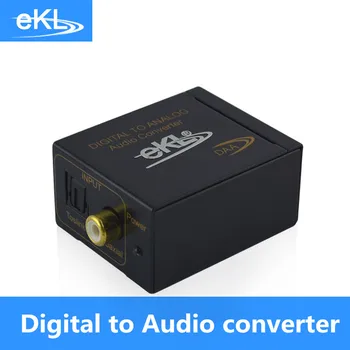 EKL Optical Coax Coaxial Toslink Digital to Analog RCA L/R Audio Converter with optical cable
EKL Optical Coax Coaxial Toslink Digital to Analog RCA L/R Audio Converter with optical cable