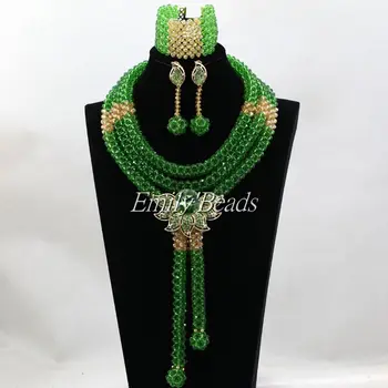 2016 Green Nigerian African Beads Jewelry Set Costume Indian Wedding Bridal Jewelry Sets Wholesale Free Shipping ALJ408
2016 Green Nigerian African Beads Jewelry Set Costume Indian Wedding Bridal Jewelry Sets Wholesale Free Shipping ALJ408