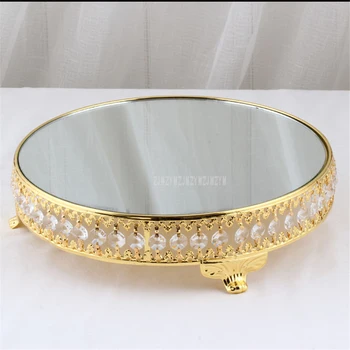 26/31cm Silver/Gold Crystal Glass Mirror Cake Cupcake Stand Storage Tray Pallets Pastry Accessories For Wedding Party Decoration
26/31cm Silver/Gold Crystal Glass Mirror Cake Cupcake Stand Storage Tray Pallets Pastry Accessories For Wedding Party Decoration