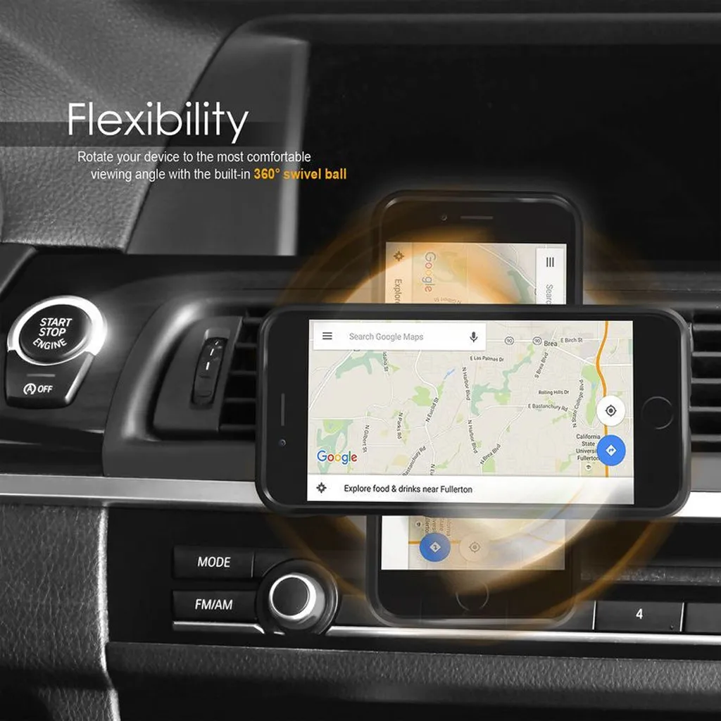 Stand Universal Cell Phone GPS Air Vent Magnetic Car Mount Cradle Holder Built-in 360° swivel ball hold any phones securely#Y5
Stand Universal Cell Phone GPS Air Vent Magnetic Car Mount Cradle Holder Built-in 360° swivel ball hold any phones securely#Y5