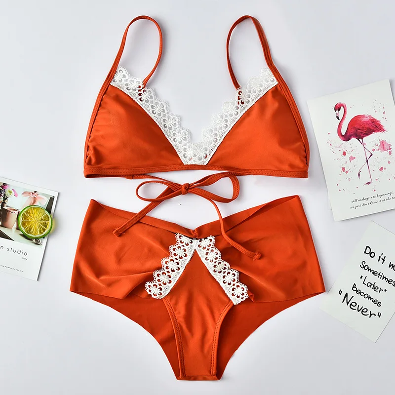 Roseheart Summer Orange Sexy Bikini Sets Women Swimsuit Bikini Strapless Swimwear Lace High Waist Bathing Suit Female Bow Print
Roseheart Summer Orange Sexy Bikini Sets Women Swimsuit Bikini Strapless Swimwear Lace High Waist Bathing Suit Female Bow Print