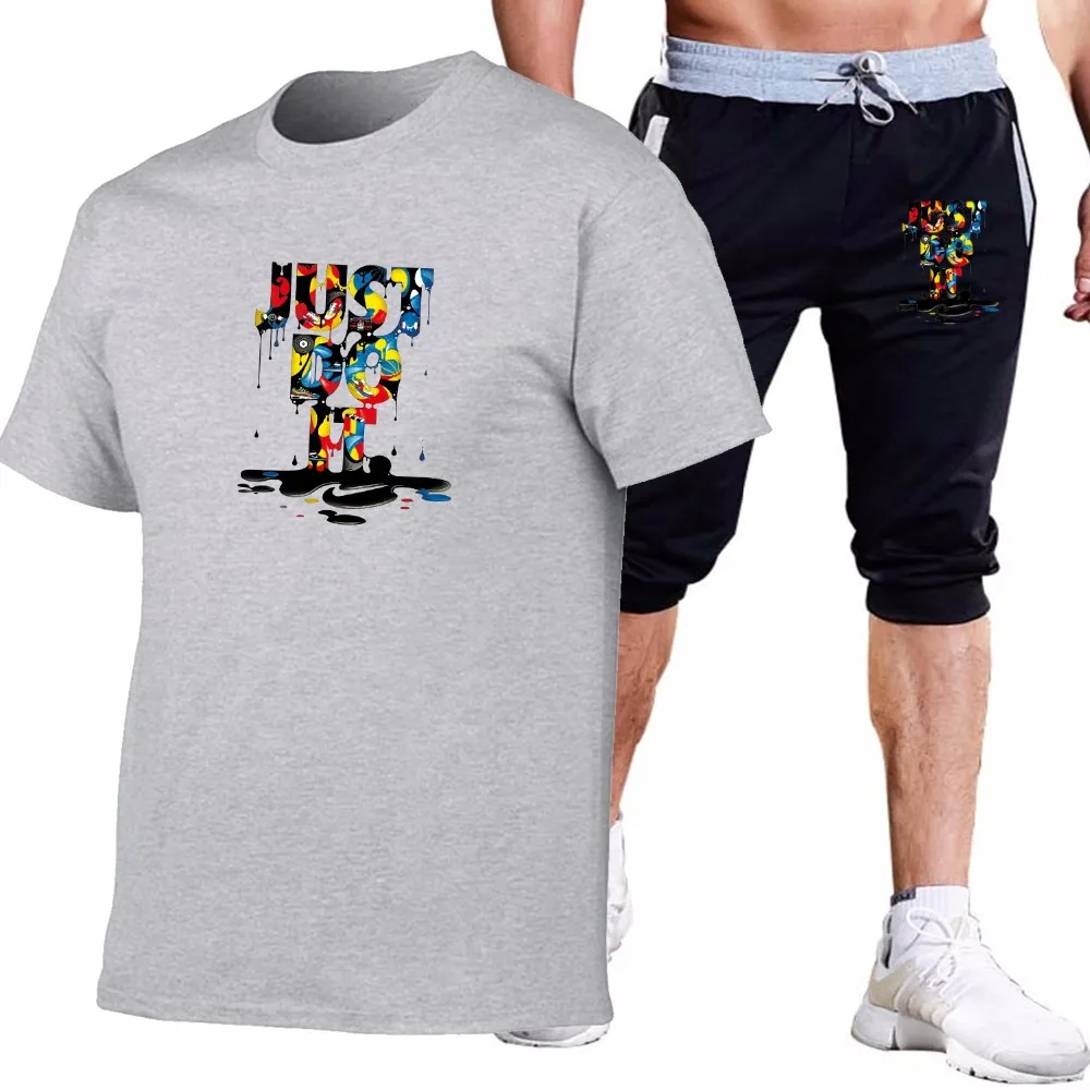2019 New Summer T-Shirt Sets Casual Tshirt Men Hot Sale Tracksuits Hip Hop Brand Clothing T Shirt Set+sports shorts Mens suit
2019 New Summer T-Shirt Sets Casual Tshirt Men Hot Sale Tracksuits Hip Hop Brand Clothing T Shirt Set+sports shorts Mens suit