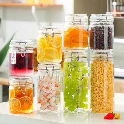 Creative Sealed Glass Jar Transparent Kitchen Food Seasoning Honey Bottle Household Storage Tank Decoration Container
Creative Sealed Glass Jar Transparent Kitchen Food Seasoning Honey Bottle Household Storage Tank Decoration Container