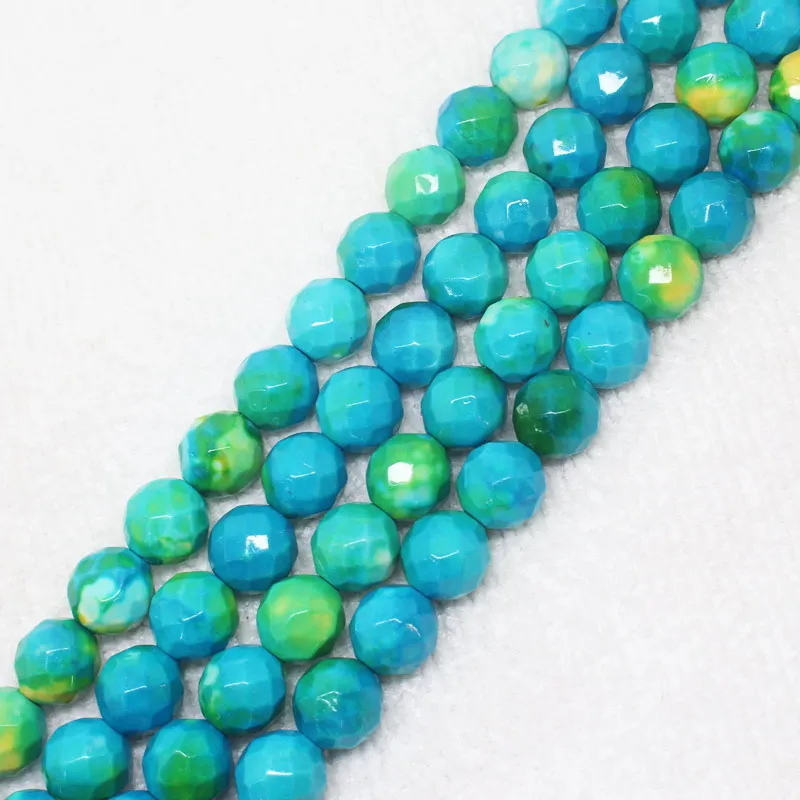 Wholesale Faceted 8mm Green&Blue Snow Jaspers Round Loose Beads 15" bjf21, For Jewelry making, can mixed wholesale!
Wholesale Faceted 8mm Green&Blue Snow Jaspers Round Loose Beads 15" bjf21, For Jewelry making, can mixed wholesale!