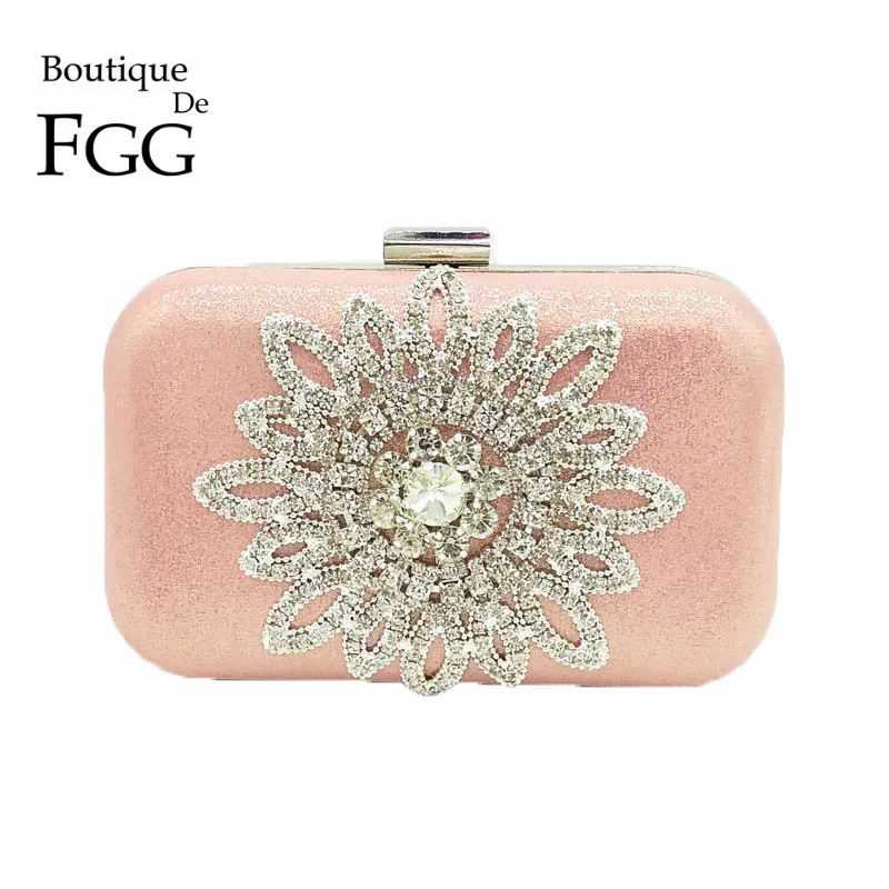 Pink Satin Silver Crystal Applique Flower Women Evening Bags Metal Day Clutches Eveningbag Bridal Wedding Party Handbags Purse
Pink Satin Silver Crystal Applique Flower Women Evening Bags Metal Day Clutches Eveningbag Bridal Wedding Party Handbags Purse