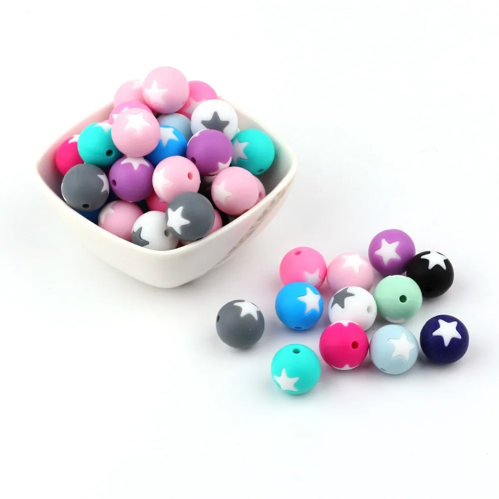 TYRY.HU 10pcs 15mm Silicone Teething Beads Toddlers Teether Toys Pacifier Clips Beads Soft Texture Silicone Freeship
TYRY.HU 10pcs 15mm Silicone Teething Beads Toddlers Teether Toys Pacifier Clips Beads Soft Texture Silicone Freeship