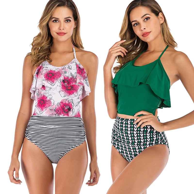 Sexy Tankini Swimwear Women Two Piece Swimsuit 2019 High Waist Bikinis Plus Size Bathing Suit Female Beach Wear Swimming Suit XL 
Sexy Tankini Swimwear Women Two Piece Swimsuit 2019 High Waist Bikinis Plus Size Bathing Suit Female Beach Wear Swimming Suit XL