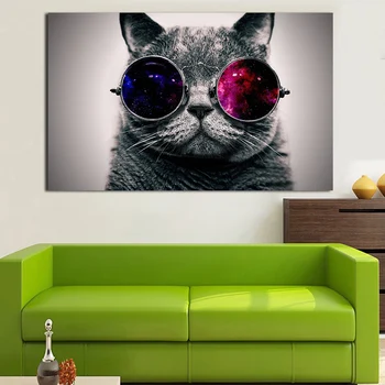 JQHYART Wall Pictures For Living Room Wearing Glasses Love Cool Cat Canvas Art Home Decor Modern No Frame Oil Painting
JQHYART Wall Pictures For Living Room Wearing Glasses Love Cool Cat Canvas Art Home Decor Modern No Frame Oil Painting