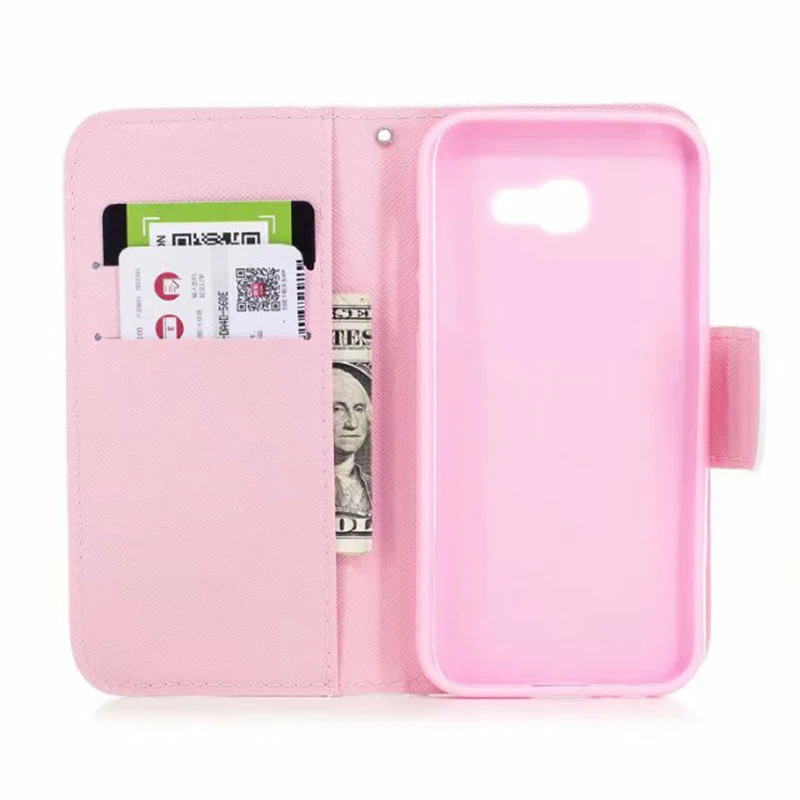 For Samsung Galaxy A5 2017 Wallet Leather Case, Patterned Card Slots Stand Case Cover For Samsung Galaxy A5 2017 A520 Phone Capa(6)