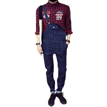 New Men's casual pocket blue denim overalls Slim jumpsuits pants jeans for man Size M-XXL
New Men's casual pocket blue denim overalls Slim jumpsuits pants jeans for man Size M-XXL