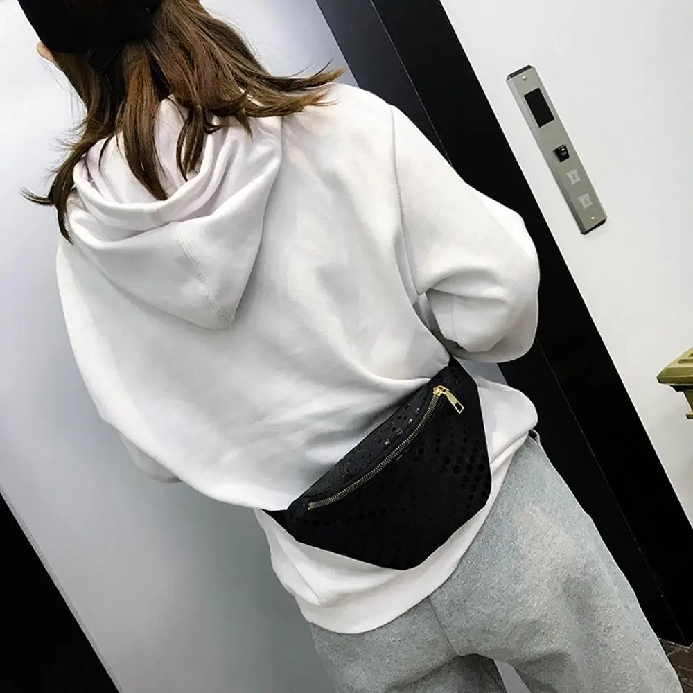 Fanny Pack Pure Color Fashion Belt Bag Women Kidney Bag Outdoor Zipper Leather Sequin Laser Messenger Bag Chest Waist Bag j10
Fanny Pack Pure Color Fashion Belt Bag Women Kidney Bag Outdoor Zipper Leather Sequin Laser Messenger Bag Chest Waist Bag j10