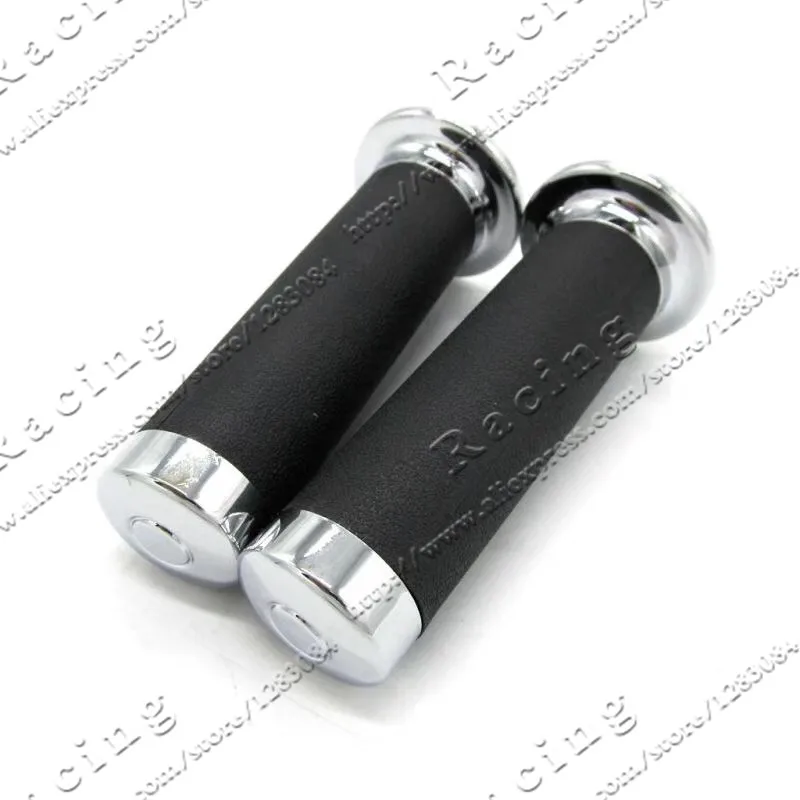 1 Pair 25mm Motorcycle Handlebar Hand Grips Black & Sliver Rubber Plastic Handle Bar For H-arley Honda Yamaha
1 Pair 25mm Motorcycle Handlebar Hand Grips Black & Sliver Rubber Plastic Handle Bar For H-arley Honda Yamaha