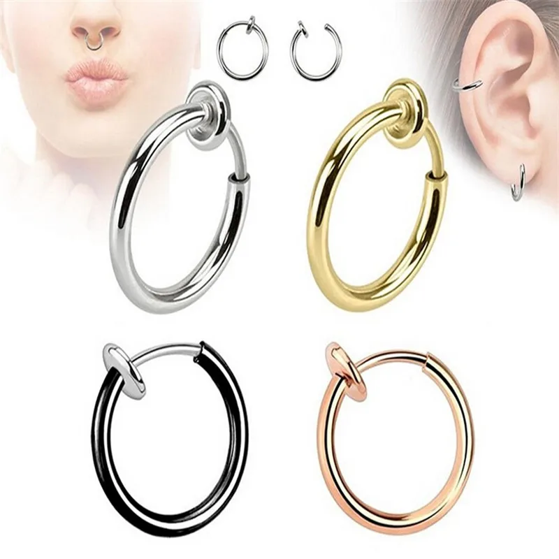 Piercing Nombril Luxury Rudder Nose Stud Clip Fake Septum Piercing False nose ring earring Bisuteria Mujer Fashion Body Jewelry
Piercing Nombril Luxury Rudder Nose Stud Clip Fake Septum Piercing False nose ring earring Bisuteria Mujer Fashion Body Jewelry
