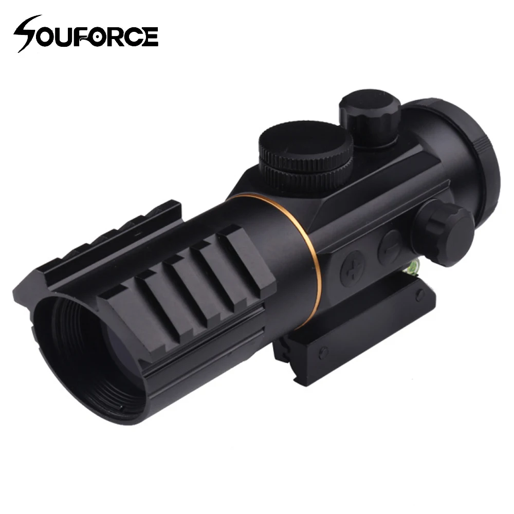 3x42 Red Dot Sight Scope with Spirit Bubble Level Fit Picatinny Rail Mount 11mm and 20mm Riflescope Hunting Shooting 
3x42 Red Dot Sight Scope with Spirit Bubble Level Fit Picatinny Rail Mount 11mm and 20mm Riflescope Hunting Shooting