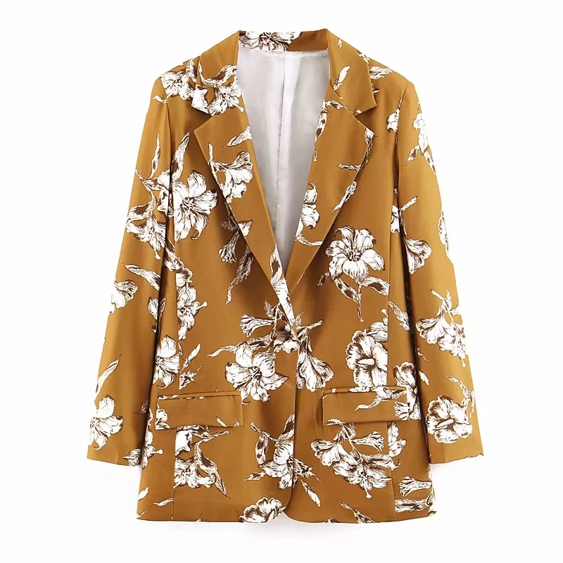 Fashion Women Floral Blazers 2019 Spring-Autumn Twill Suits Office Ladies Casual Loose Blazer Jackets Female Chic Tops set Coats
Fashion Women Floral Blazers 2019 Spring-Autumn Twill Suits Office Ladies Casual Loose Blazer Jackets Female Chic Tops set Coats